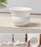 Chinese Gongfu Tea Set-Suet Jade Brewing Tea Set